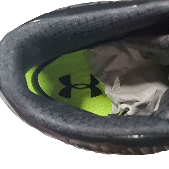 NEW Under Armour UA Nitro Mid D Football Cleats Black Chrome 1258015-013. MENS S - Picture 14 of 16